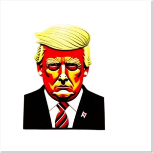 trump mugshot Posters and Art